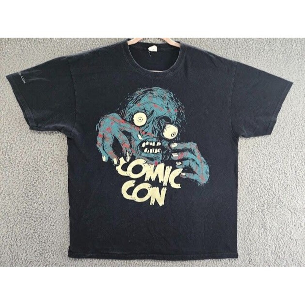 Wizard World Tour Comic Con Shirt Mens XL Black Zombie Print